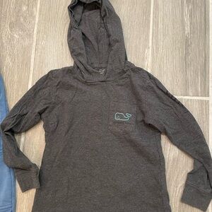 Vineyard Vines Charcoal Hooded Shirt